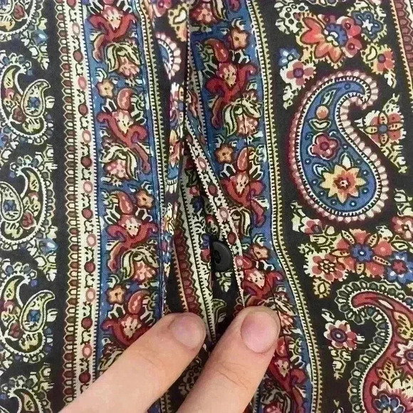 Mango Paisley  Print Shirt Size XS - Picture 5 of 6